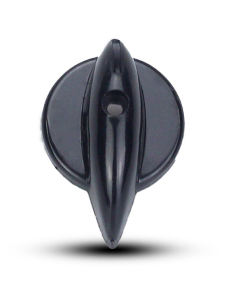 R Type handle knob Black