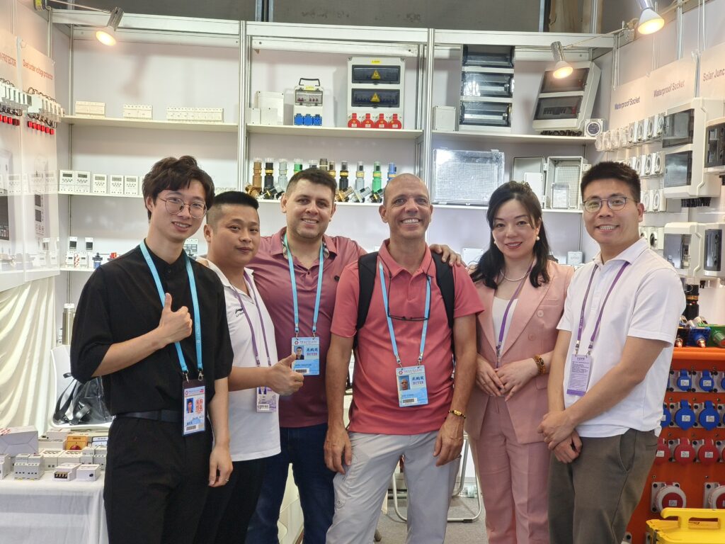 Photo with Colombia Customer in Canton Fair