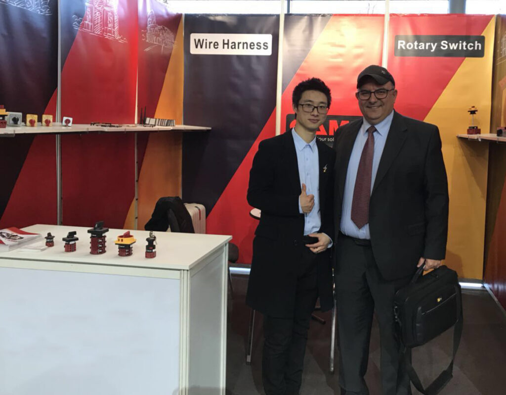 Photo with German customer in Hannover Messe.