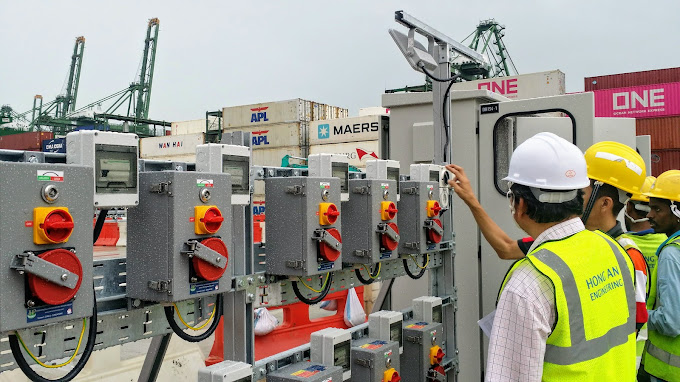 Reefer Container Sockets with OFF-ON 3P Isolator Switches