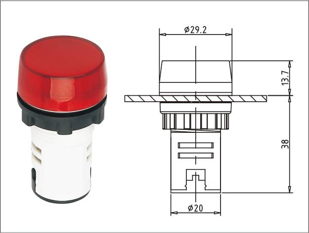 AD60-22BFS Pilot Light