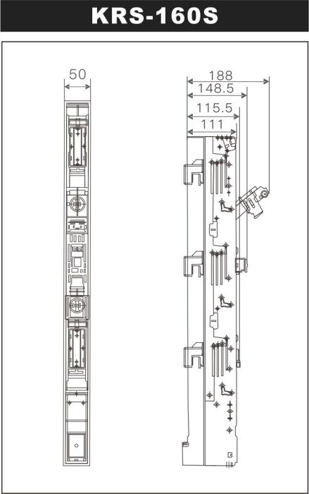 KRS-160S Busbar Mounting Fuse Switch Disconnector