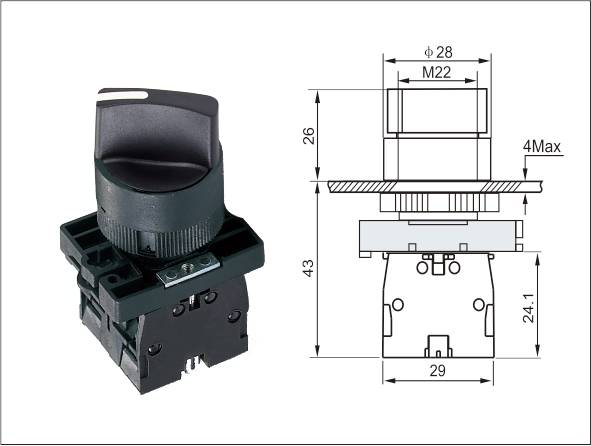 LA139A Plastic Selector-Rotary Knob