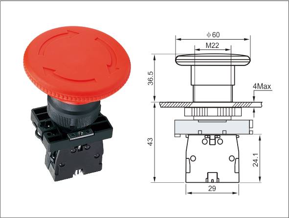 LA139A Plastic Twist to Release ø60