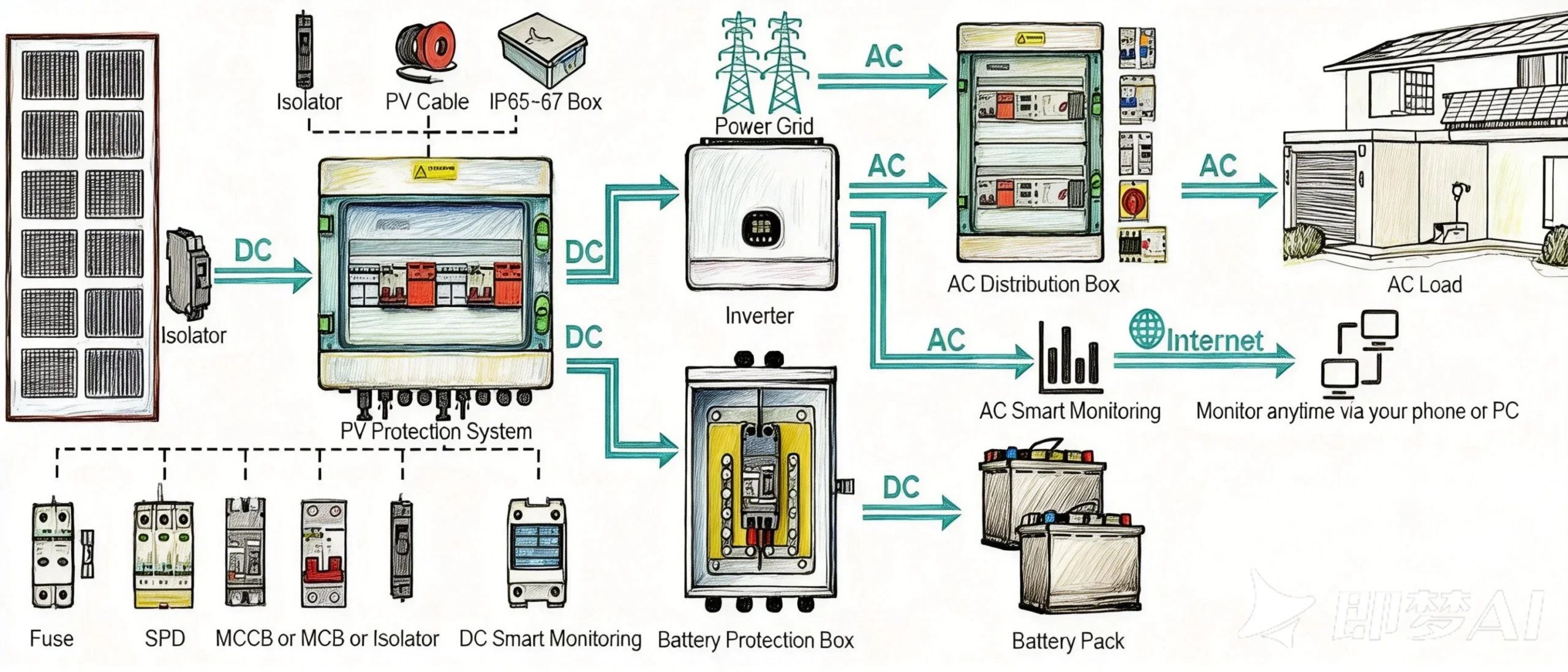 Home Solar Safety Konrak’s Reliable Combiner Box