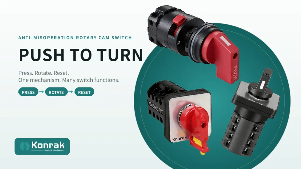 Konrak What is a Push To Turn Rotary Cam Switch